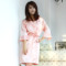 耀婷2012新款夏季 可愛女士吊帶性感睡裙睡袍兩件套裝 仿真絲睡衣