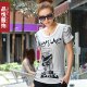 品悦2012新款夏装女装 韩版修身镶钻网纱圆领泡泡袖短袖T恤3323
