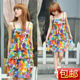 【<span class=H>Vero</span> Moda 2010季末秒杀】碎花吊带雪纺 连衣裙 310207013 包邮