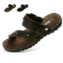  真皮男士凉鞋男皮凉鞋男款凉拖鞋男式套趾休闲沙滩鞋运动凉皮鞋潮