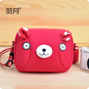  羽月 微单包 微型单反相机包 尼康J1 索尼 松下 卡通可爱