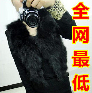 2013新款<em>真狐狸毛马甲</em>皮草<em>马甲短款</em>女秋冬皮