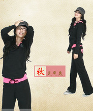 淘宝网大码女装 胖MM春装韩版运动服 胖妹妹显瘦加肥加大号休闲运动套装
