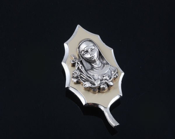 稣山园祈祷圣像,[钦一斋]天主教*银边红色苦像