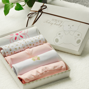  【琪凯宝宝】秋冬新款 精品纯棉礼盒装 婴儿衣服5件套 女