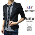 BabyView 英伦学院风 休闲西服 男 韩版修身 小西装男修身 小西服