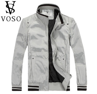  VOSO/沃索男式春装新品男士宽松休闲大码运动夹克外套衫