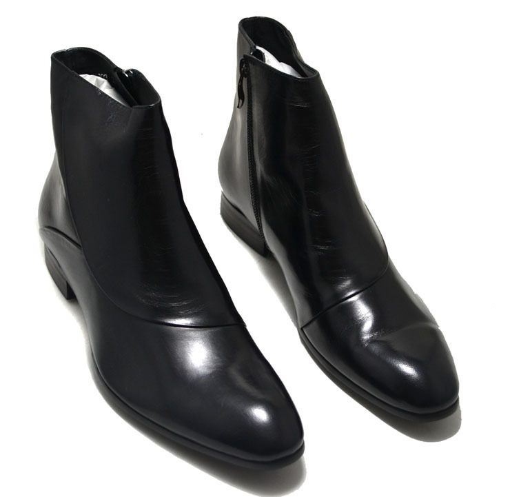 2018 Autumn new pattern England cowhide Tip man Bootie genuine leather Boots Korean Edition Trend Gaobang leather shoesin the Men's Shoes, Boots category - from Buy2taobao.com to provide professional Taobao agent buy service