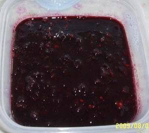  野生新鲜蓝莓 蓝莓果酱自制原汁果酱 无添加250克袋装