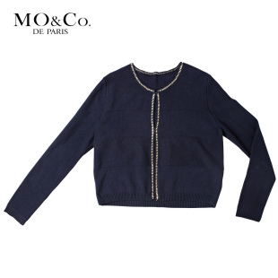 MO&amp;Co.摩安珂 2012新款春夏装 M121JEY17纯色针织开衫