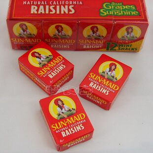  美国原装进口 美国SUN.MAID阳光少女加州葡萄干 14g 小盒品尝装