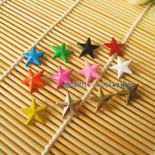  DIY配件/朋克铆钉/彩色柳钉/彩色爪钉 15MM五角星