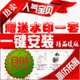 60多套一键安装全套模板 标准版高拓展版 仿拓展版模板店铺装修模