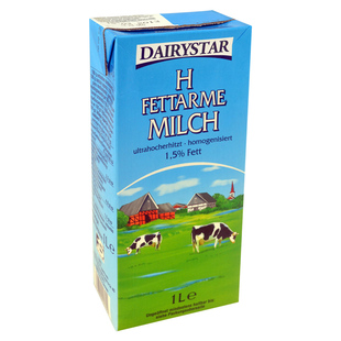  【天猫超市】德国原装进口福德塞兰牌低脂牛奶1L/盒