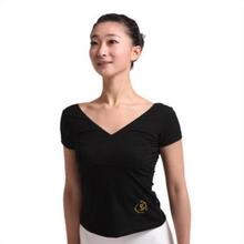 品牌红舞鞋3844薄棉交叉短袖练功服瑜伽服舞蹈上衣舞院人手多件！