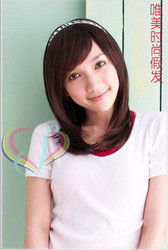 短发假发帅气女 斜刘海bobo<em>梨花</em>头中长女生发