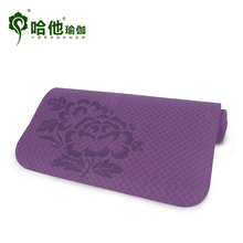 哈他●牡丹6mm加长tpe瑜伽垫环保TPE瑜珈垫183cm包邮限量特价
