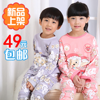 <em>儿童睡衣</em>女童<em>春秋</em>2014新款100%纯棉男孩<em>长袖</em>