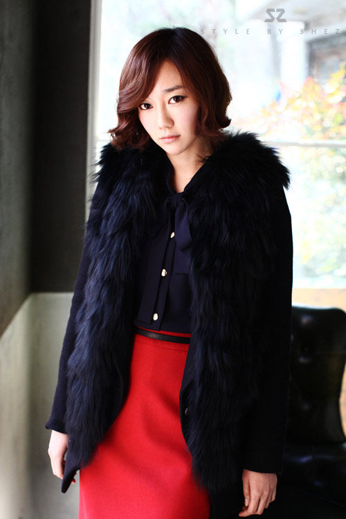 韩国代购vivi ZARA SZ徐濠萦同款 人造毛 仿皮草 毛毛马甲 背心