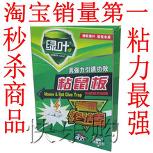 粘鼠板超强力绿叶正品批发灭大老鼠贴药笼捕鼠器驱鼠器引诱剂6张