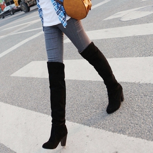 Special offer clearance crazy grab genuine fashion women boots high boots knee boots leg scrub skin boots