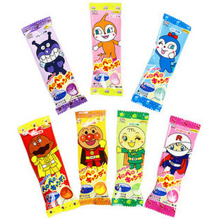  原装直达 日本不二家面包超人 护齿水果棒棒糖 7种味道(3元/单根)