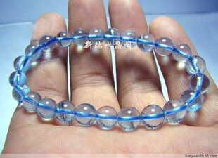  实体促销特价包邮女款极品纯天然蓝晶蓝l水晶手链海蓝宝手链套餐