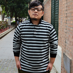  JSmix胖胖星球大码男装X1137加肥加大男士长袖翻领POLO衫 男