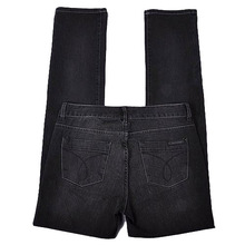 北京现货正品 ck   calvin klein女士浅黑色修身直筒牛仔裤