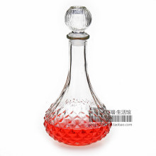 玻璃红酒瓶 白酒瓶 水晶酒具 酒壶 醒酒器泡酒瓶 800ml 花钻形