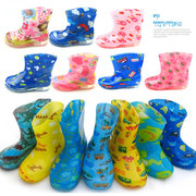 儿童水晶雨鞋 宝宝果冻水鞋PVC雨靴 幼儿园水靴 套鞋13-22码