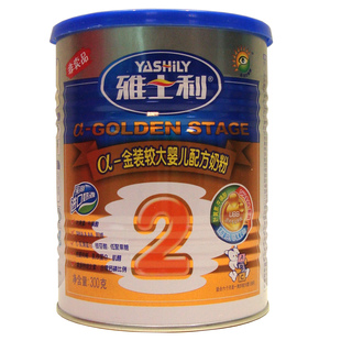  雅士利 a-金装 乳清蛋白 较大婴儿配方奶粉 2段 300g 罐装 听装