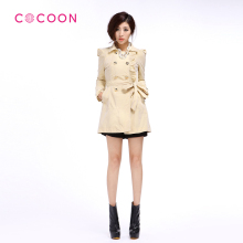 COCOON可可尼2012新品荷叶边装饰时尚风衣311111009原价1988