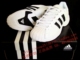 阿迪ADIDAS白黑经典休闲鞋08限量版