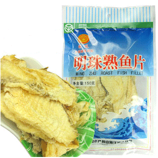  12月新货 舟山特产海鲜 明珠熟鱼片 鱼片干鱼干100克 零食小吃