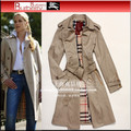 BURBERRY专柜正品品质 璀璨金扣 华美乐章OL通勤气质米色长袖风衣