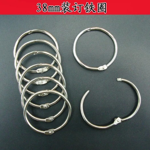 厂家抵账的货内径38mm 活页铁圈/装订铁圈/开口圈/书圈/铁环/卡圈在类目 电子词典/电纸书/文化用品, 其它文化用品中 - 来自Buy2taobao.com提供专业的淘宝代购服务