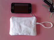 纯棉帆布包零钱包空白，包可手绘diylogo环保购袋笔袋