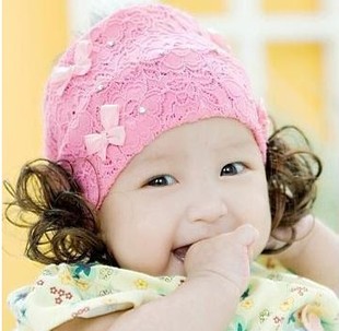  韩版蕾丝发带 婴儿童假发箍发带 宝宝发饰 女童头饰