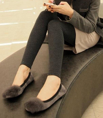 韩国代购 2012秋冬款 高品质加绒加厚保暖大码修身显瘦打底裤 女