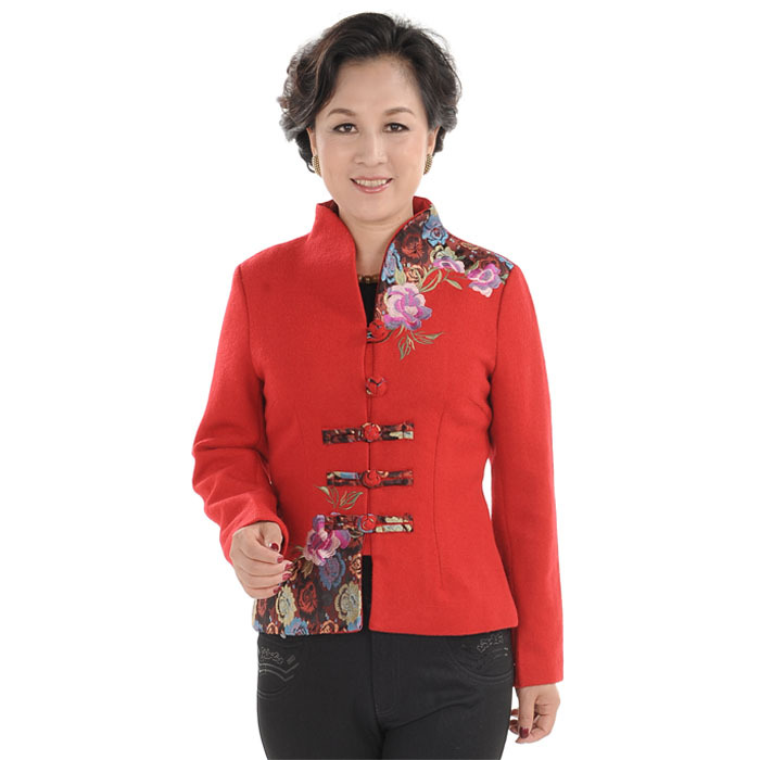 中老年女装2012新款秋冬装毛呢外套中年女装妈妈装唐装秋装外套 中老年女装2012新款秋冬装毛呢外套中年女装妈妈装唐装秋装外套