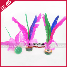 商城正品/群英440大鹅毛花键子/彩色大毽子/四毛毽球/健子