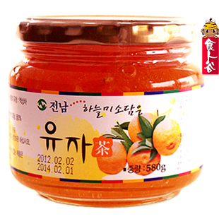  韩国原装进口全南/quannan柚子茶580g 柚子茶 特价仅一天