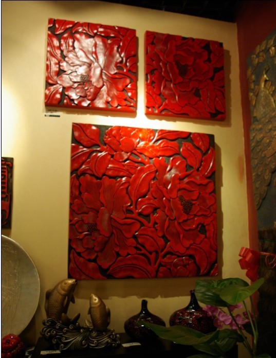 婚庆礼品 酒点家居装饰 树脂工艺品 壁饰-花开富贵|msdalam kategori Aksesori rumah, mural - dari Buy2taobao.com untuk memberikan perkhidmatan ejen Taobao profesional membeli