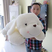 多诺毛绒玩具笑脸狗娃娃 趴趴狗生日礼物香香狗狗公仔情人节礼物