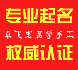 卓飞宏起名字宝宝取名字 专业取名改名店铺 起名大师15年易学功底