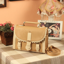 乔李之家韩版新款甜美手提包 单肩斜挎女包 包盖式小女包 A822