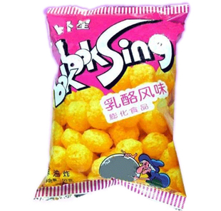  卜卜星乳酪味 童年经典80后奢侈零食  扑扑星 非油炸膨化食品50g
