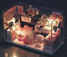女同学礼物礼物diy小屋 手工模型带灯迷你 生日<span class=H>礼物</span> <span class=H>女</span>生朋友<span class=H>同学</span> 创意礼品 特别