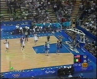 2000年奥运男篮 美国战意大利[小组赛]美国战法